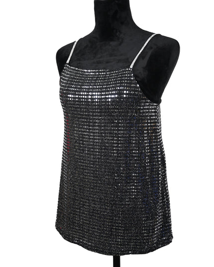 Spot Sequin Strap Tank