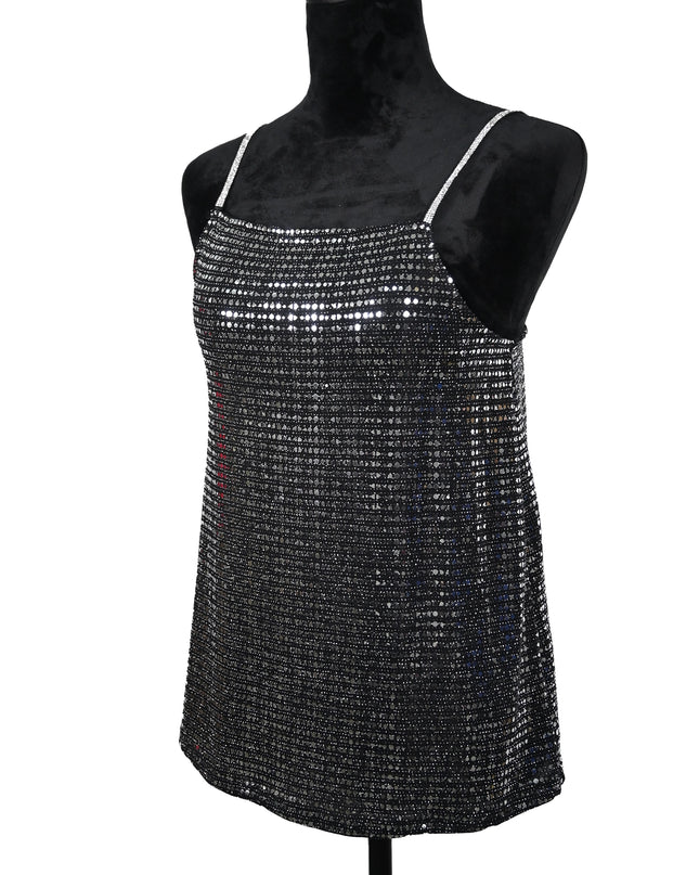 Spot Sequin Strap Tank