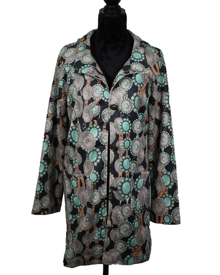 Buckle Serape Jacket Coat