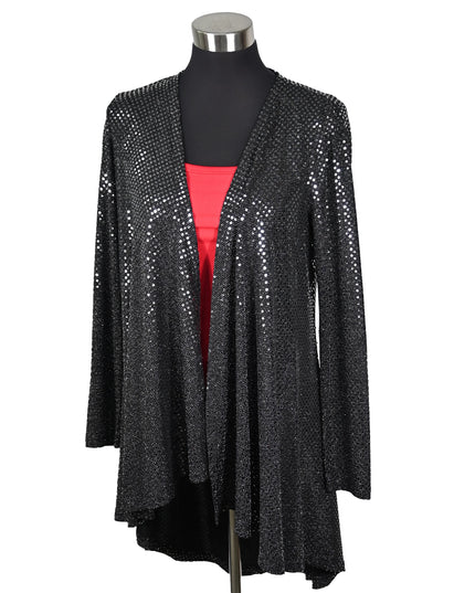 Silver Spot Sequin Cardigan