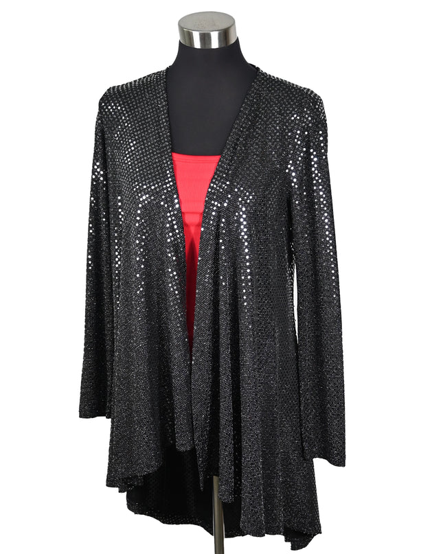 Silver Spot Sequin Cardigan
