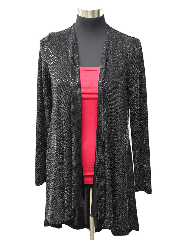 OG Silver & Black Spot Sequin Cardigan