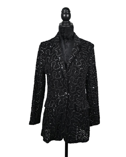 Black Silver Orgami Blazer