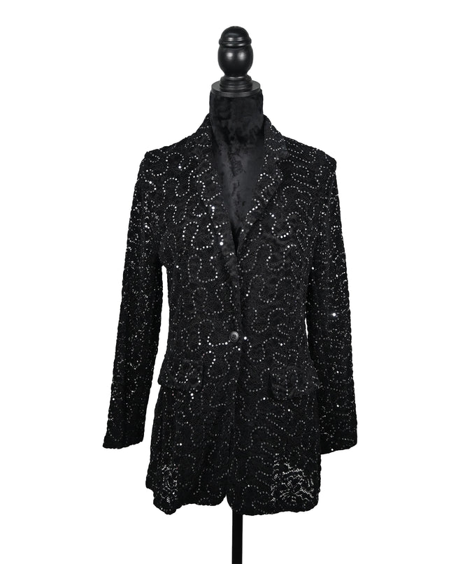 Black Silver Orgami Blazer