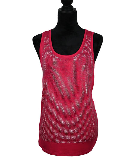 Pink Hotfix Sparkle Tank