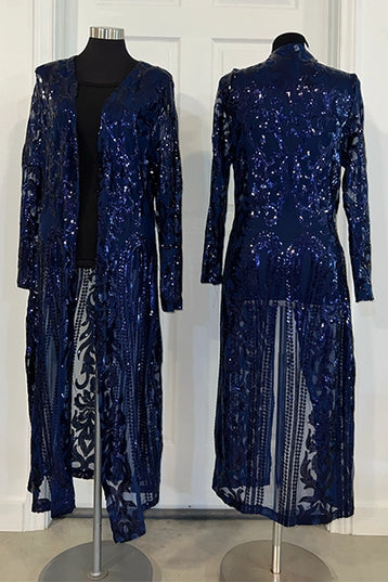 Navy Rodeo Sequin Kimono