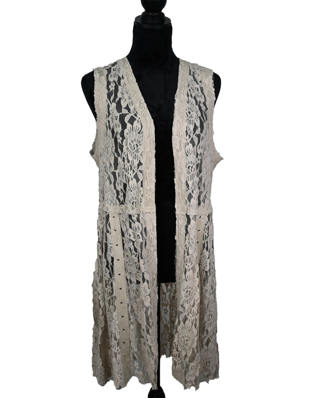 Long Vest – Stone Lace