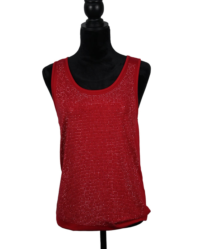 Red Hotfix Sparkle Tank