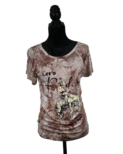 Let's Rodeo Tie Dye T Shirt