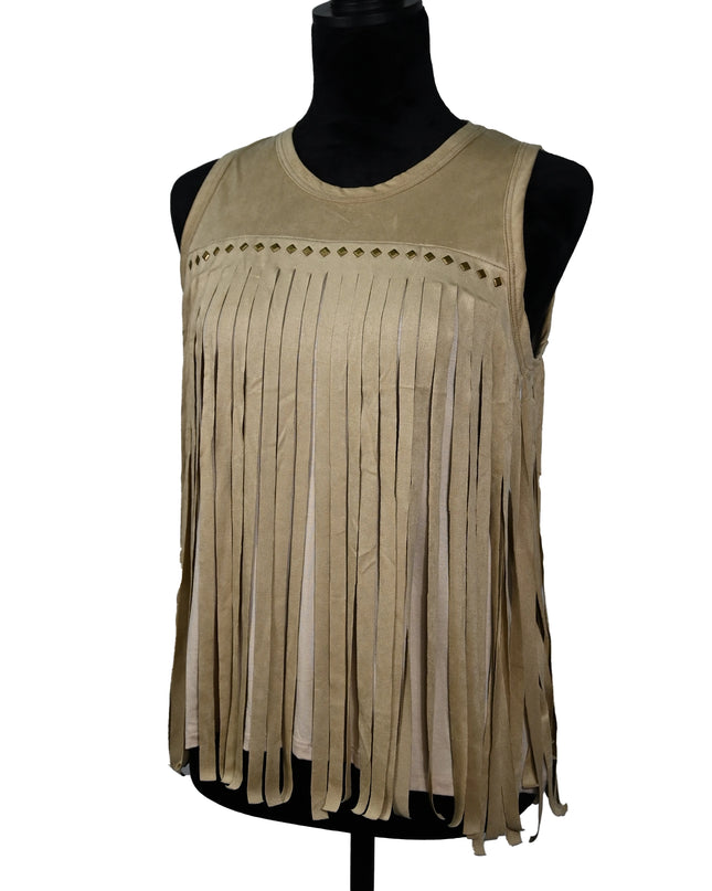 LW Eleanor Sand Fringe Tank