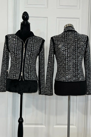 Glitter Glam Zip-Up Jacket