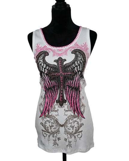 White Angel Wing Tank