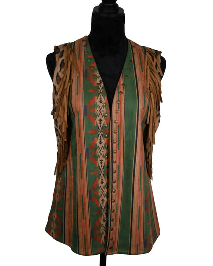 Serape Vest with Side Fringe