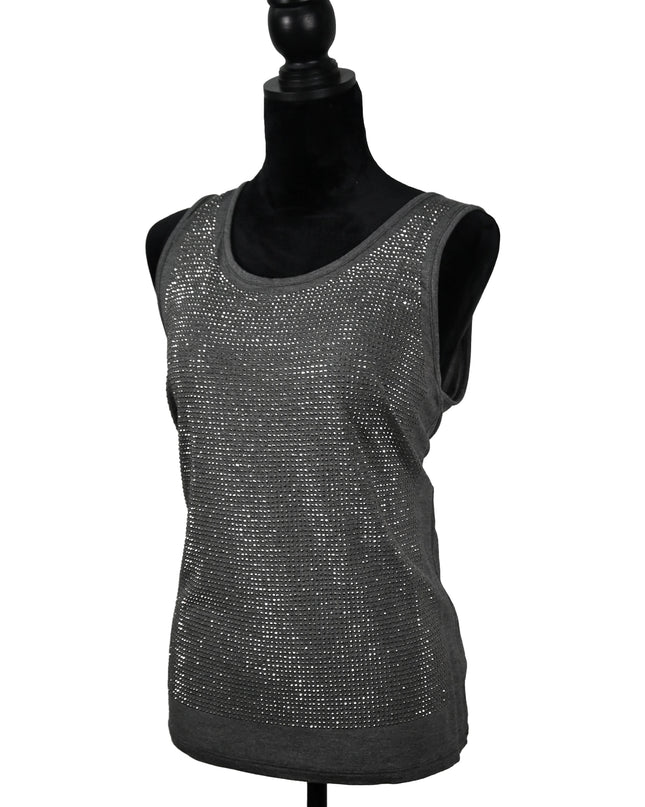 Grey Hotfix Sparkle Tank