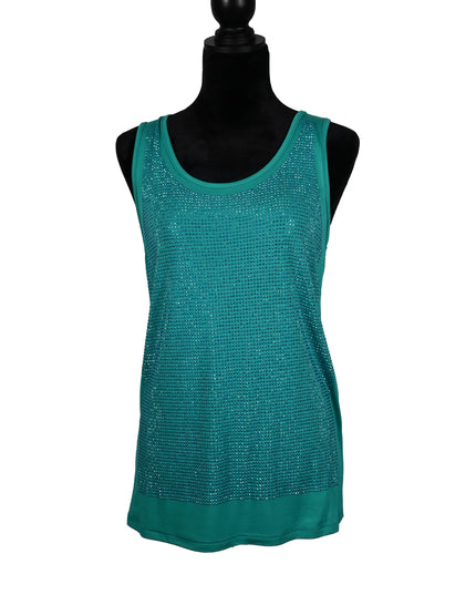 Teal Hotfix Sparkle Tank