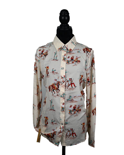 Pearl Snap Vintage Western Button Up Caberello
