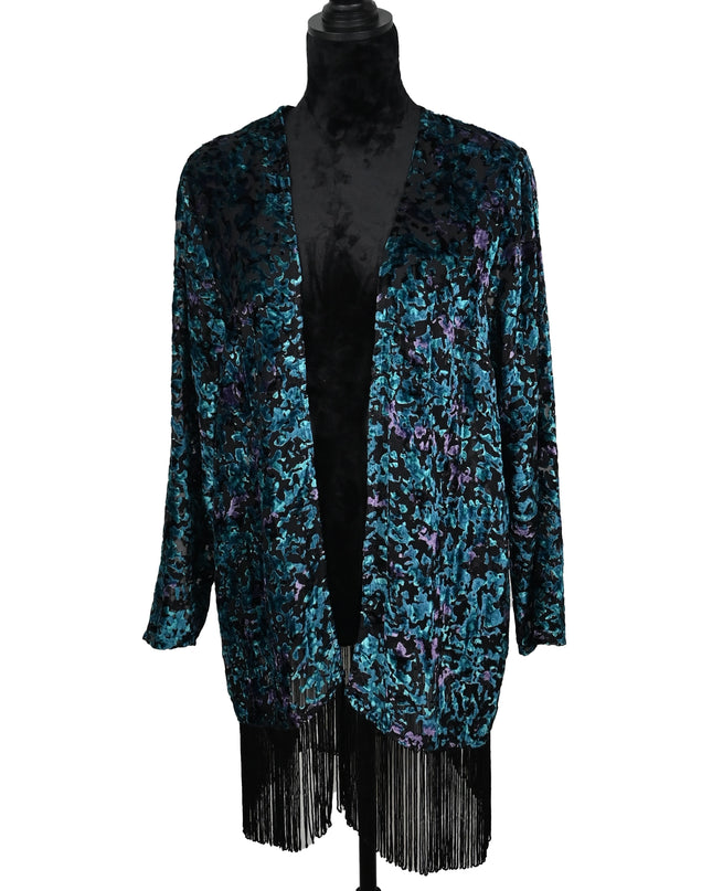 Velvet Nights Fringe Cardigan